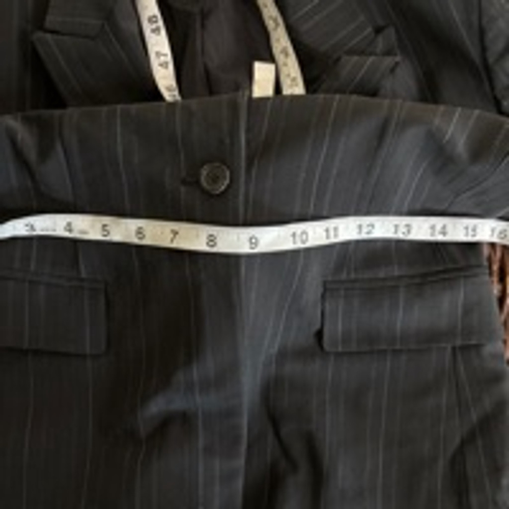 Women's Elie Tahari Blazer Size Unspecified Black Pinstripe(420T) - Picture 10 of 10